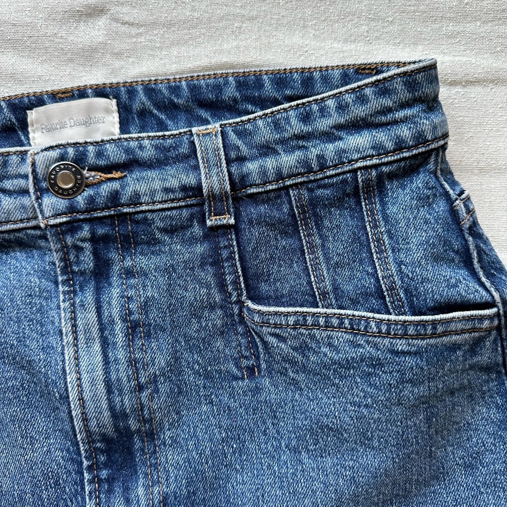 Denim mini skirt